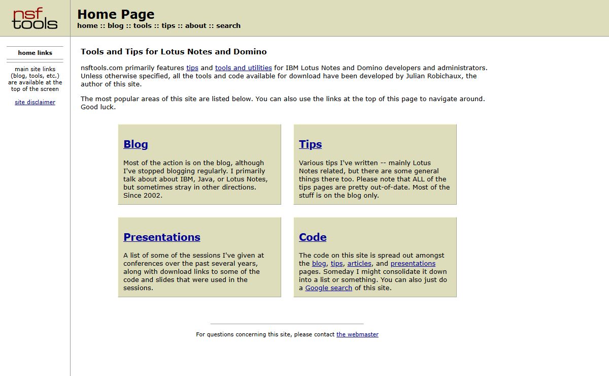 nsftools.com - Tools, Tips, and a Weblog about Lotus Notes, Domino, and Java