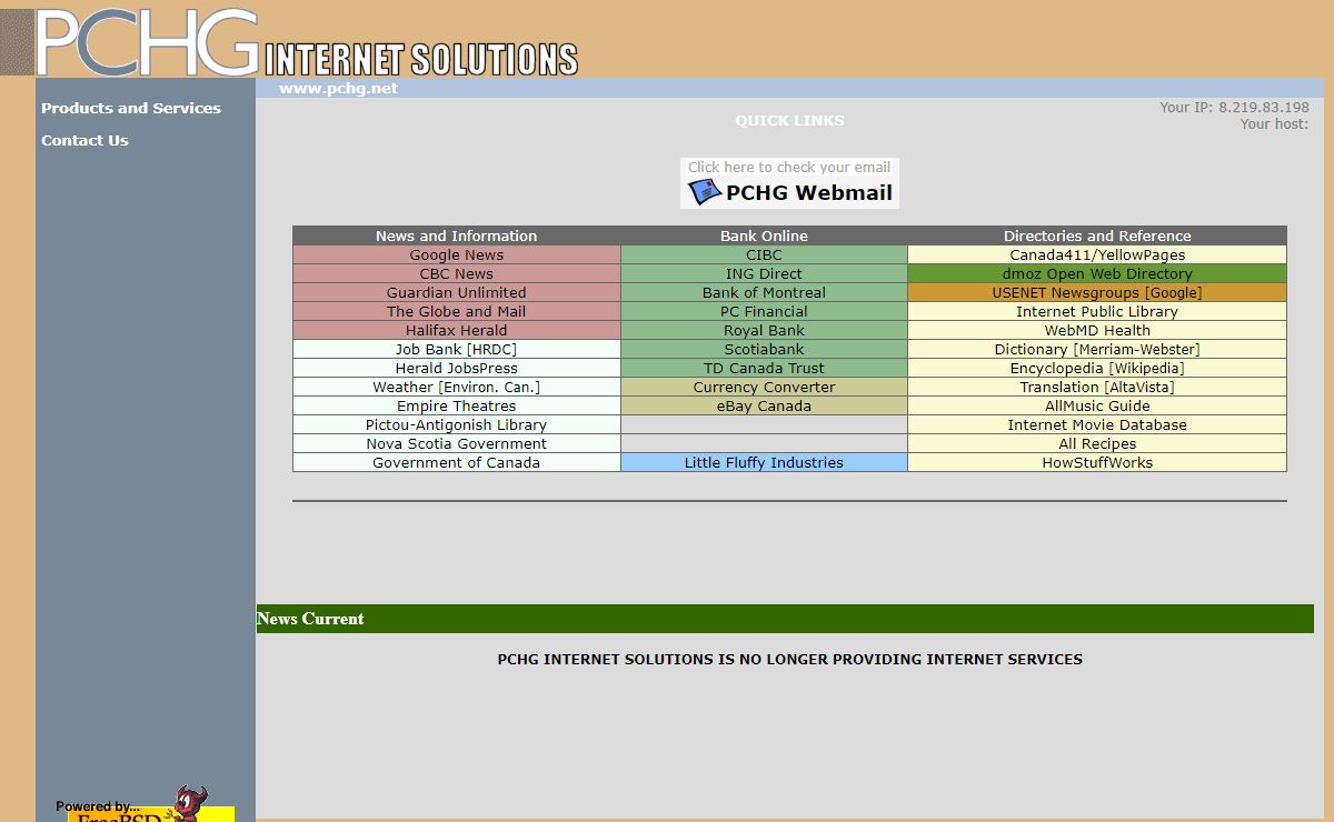 PCHG Internet Solutions :: Main Page
