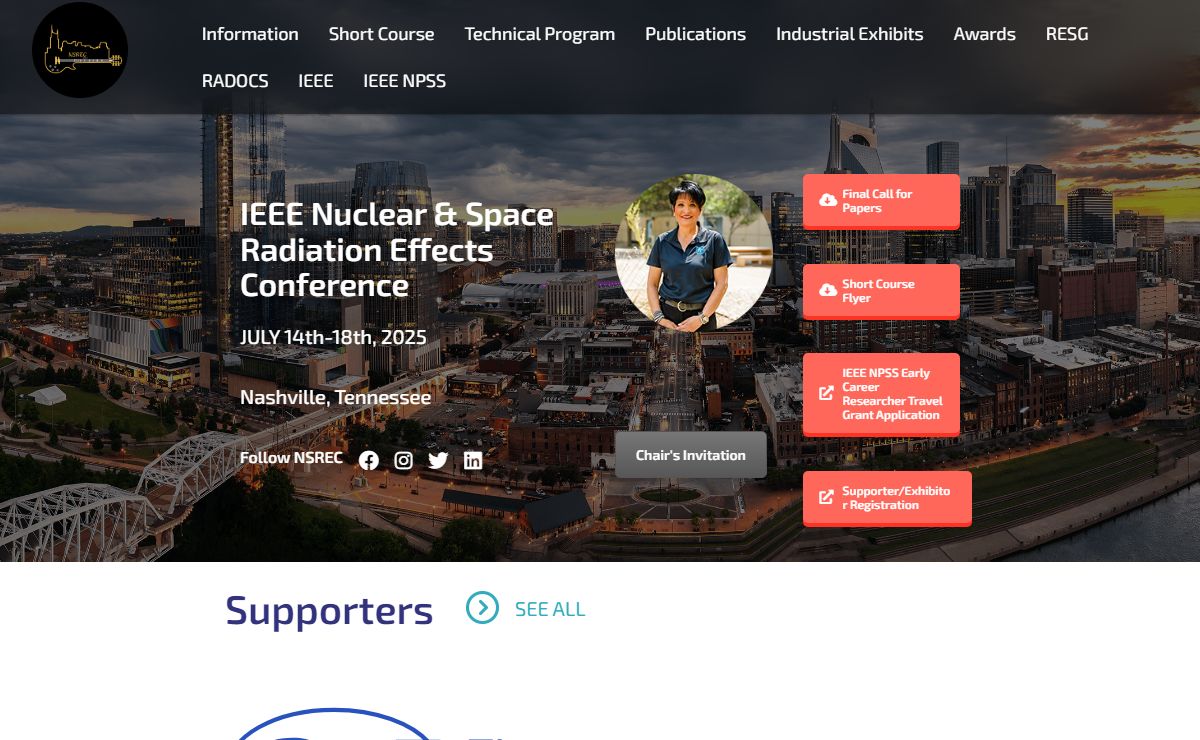 NSREC – IEEE Nuclear & Space Radiation Effects Conference