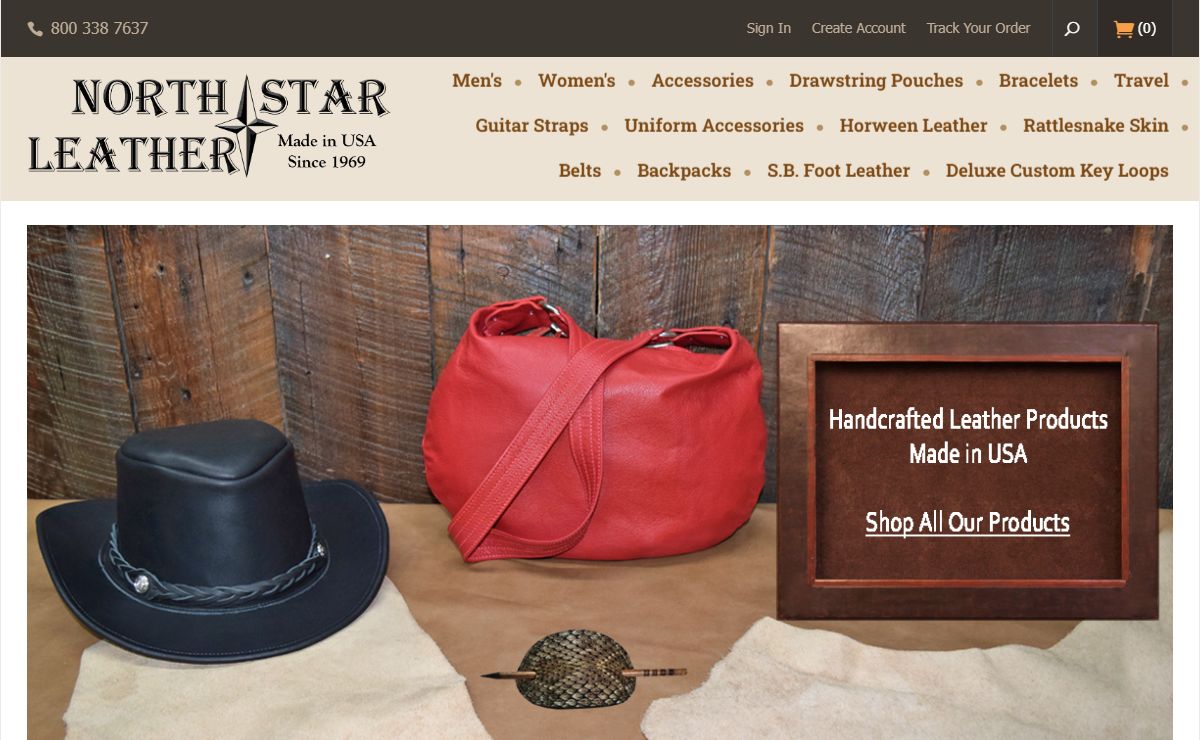 Quality Leather Goods Made in USA- North Star Leather