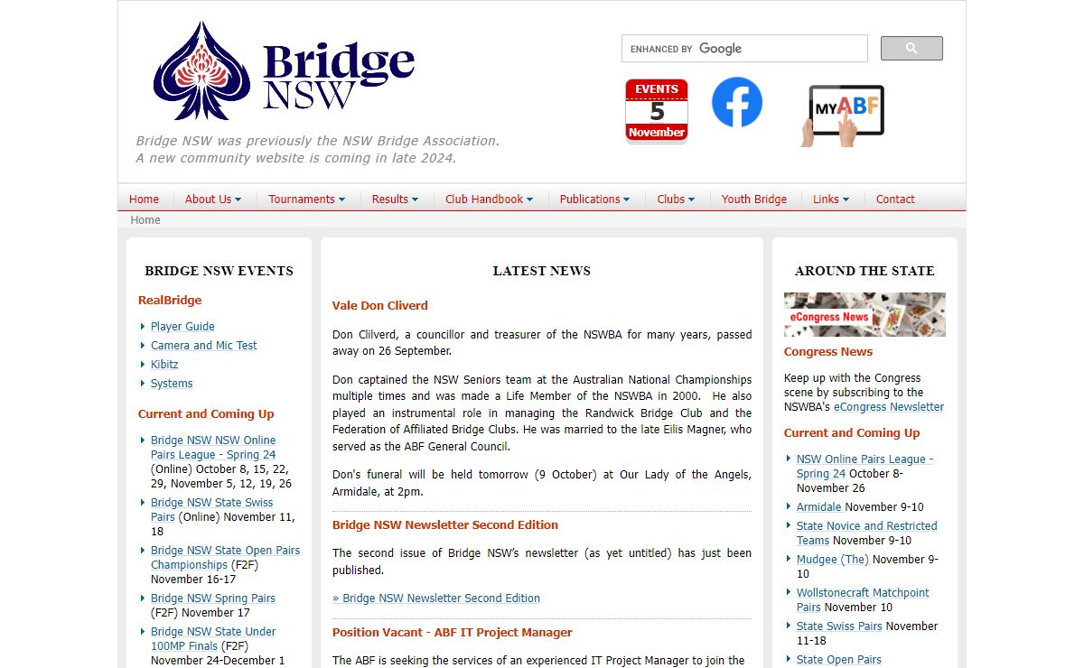 New South Wales Bridge Association (NSWBA)