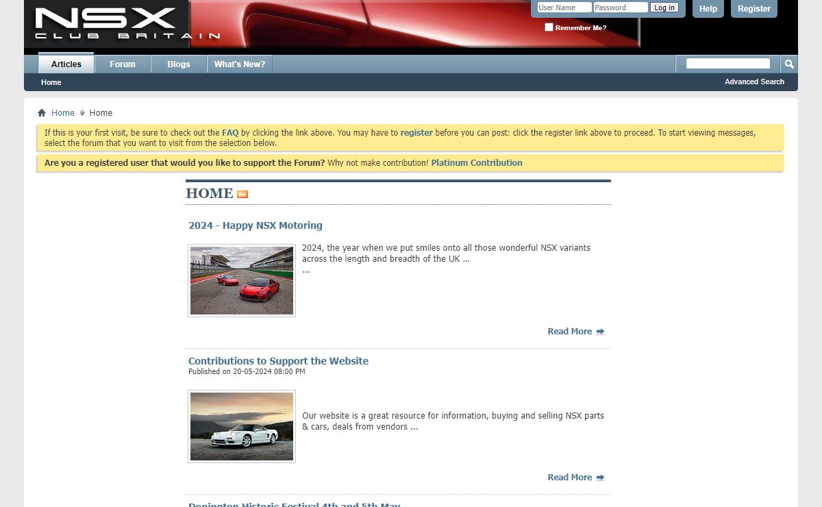 NSXCB Forums - Home