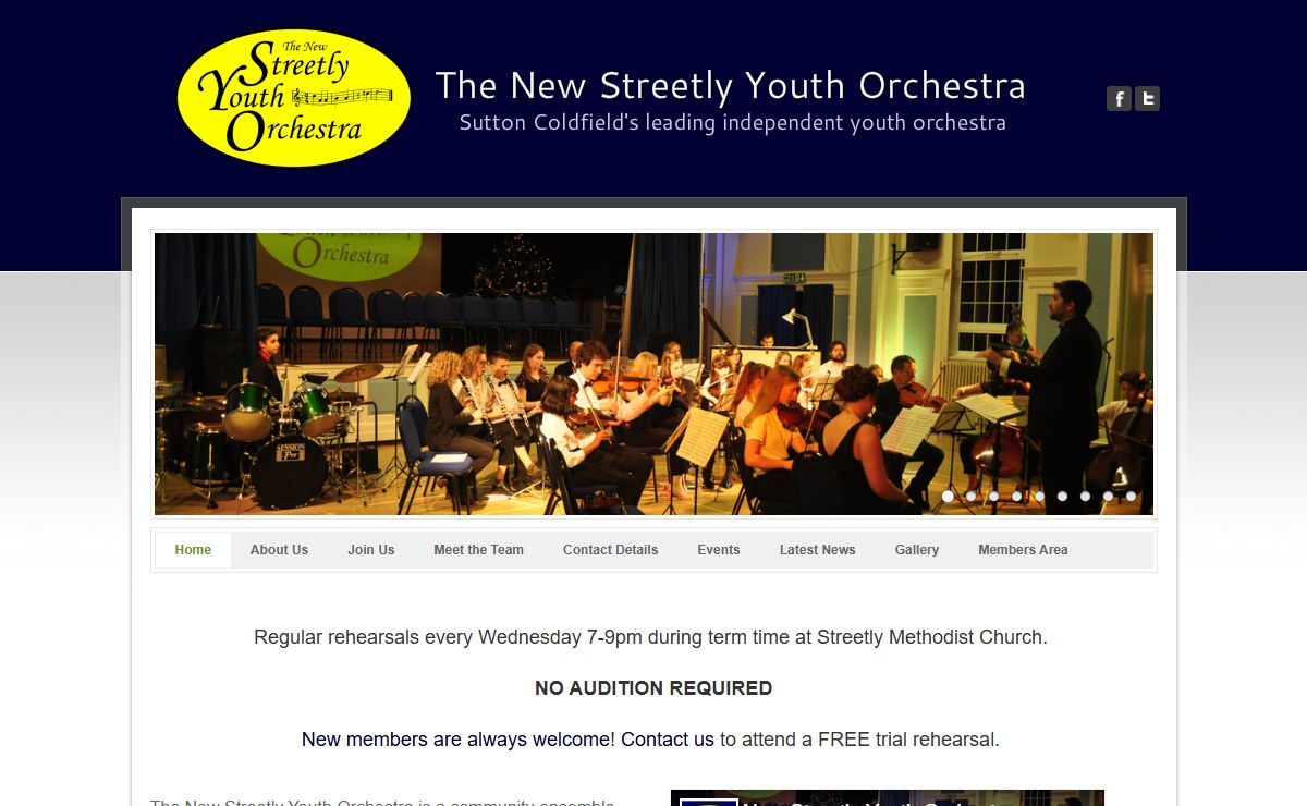 The New Streetly Youth Orchestra - Sutton Coldfield - The New Streetly Youth Orchestra - Homepage