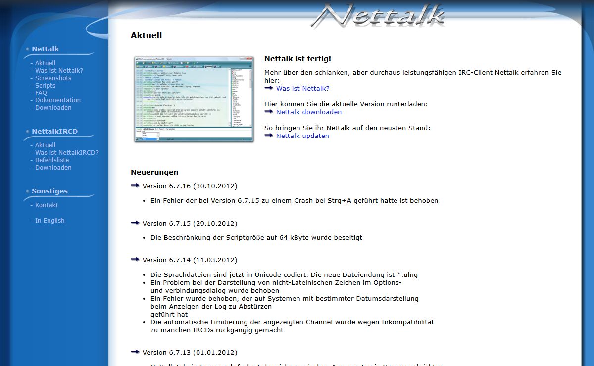 Nettalk - www.ntalk.de - IRC-Client