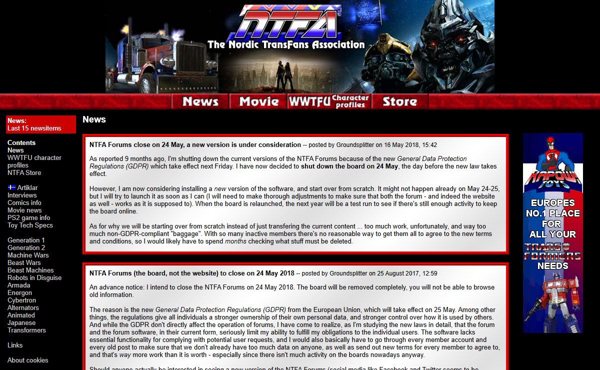 The Nordic TransFans Association (NTFA)