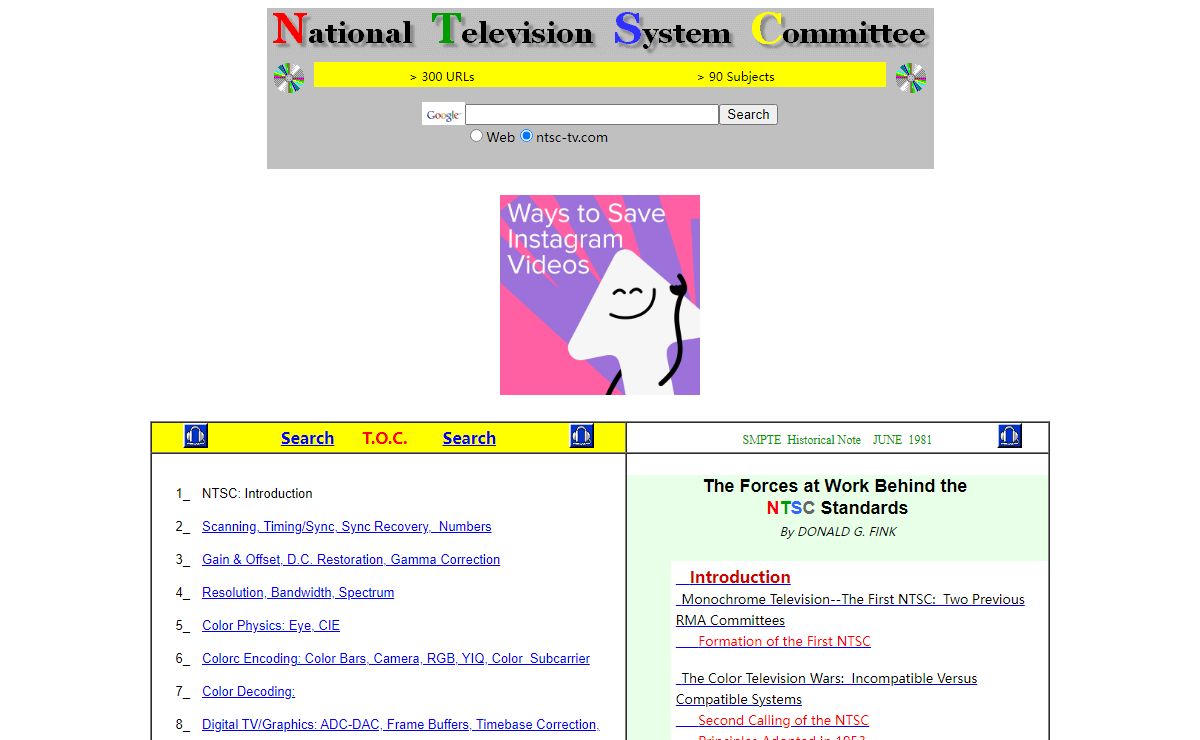 COLOR TELEVISION, NTSC Tutorials