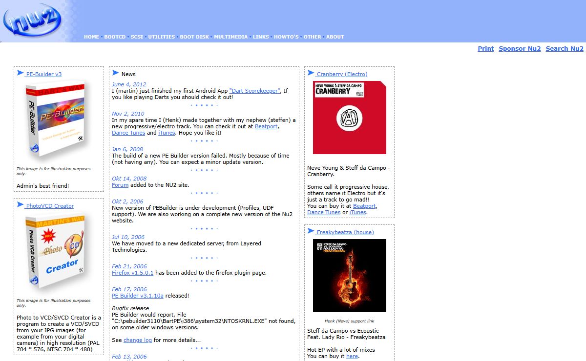 Nu2 Productions Website
