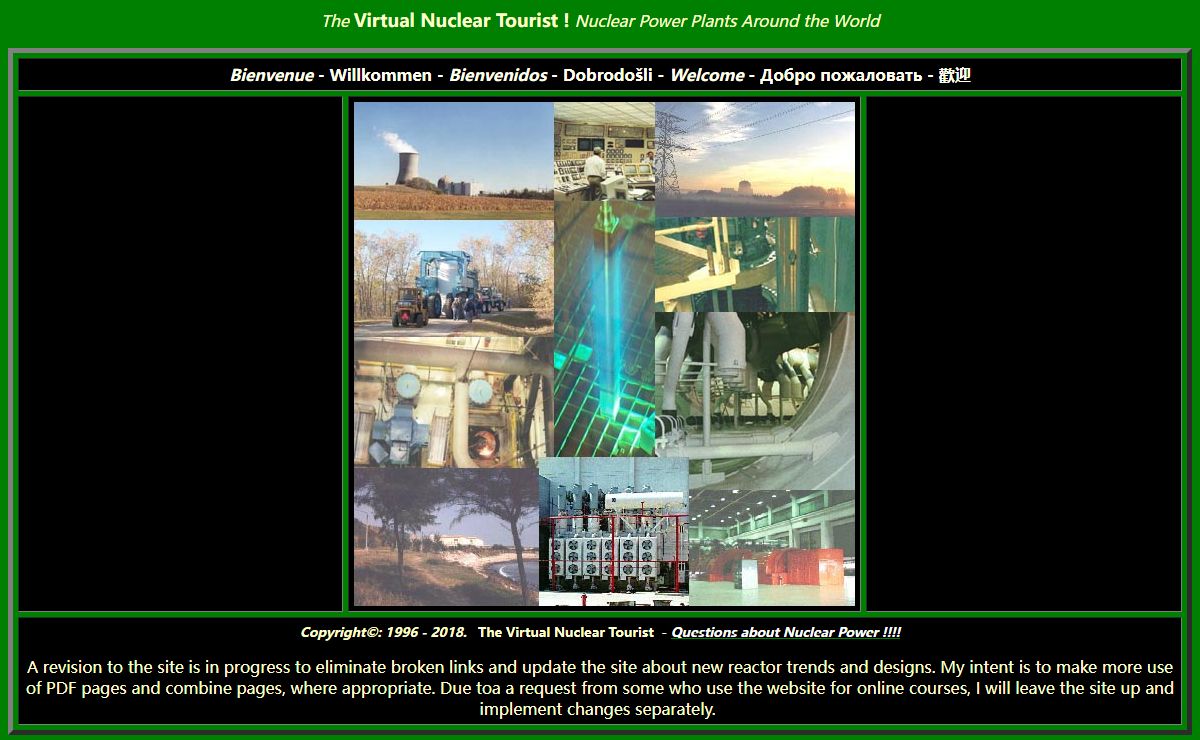 The Virtual Nuclear Tourist