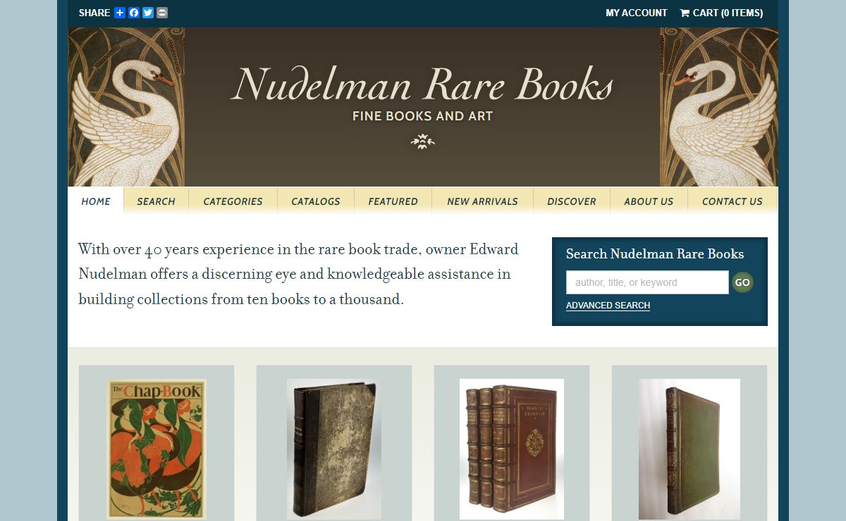 Nudelman Rare Books | Illustrated, Literature, Bindings, Unique Books in All Fields