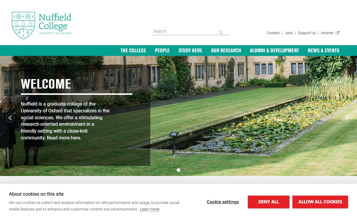 Nuffield College, Oxford University