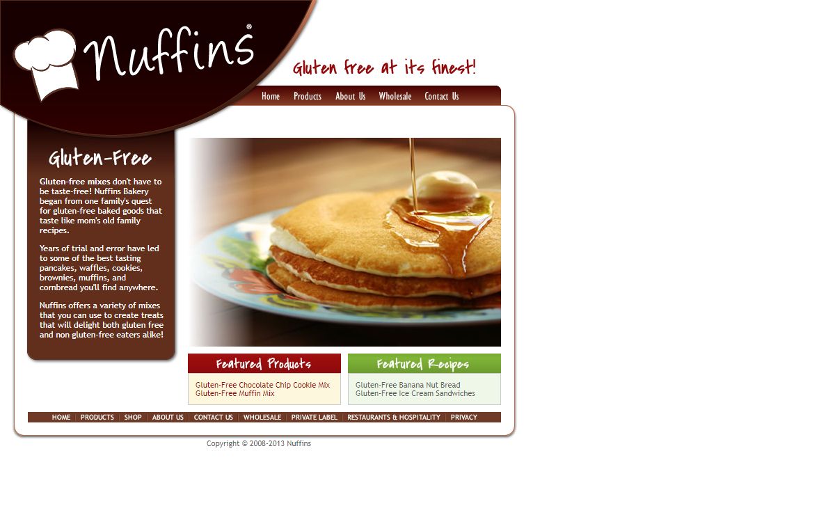 Gluten Free Mixes - Nuffins Bakery
