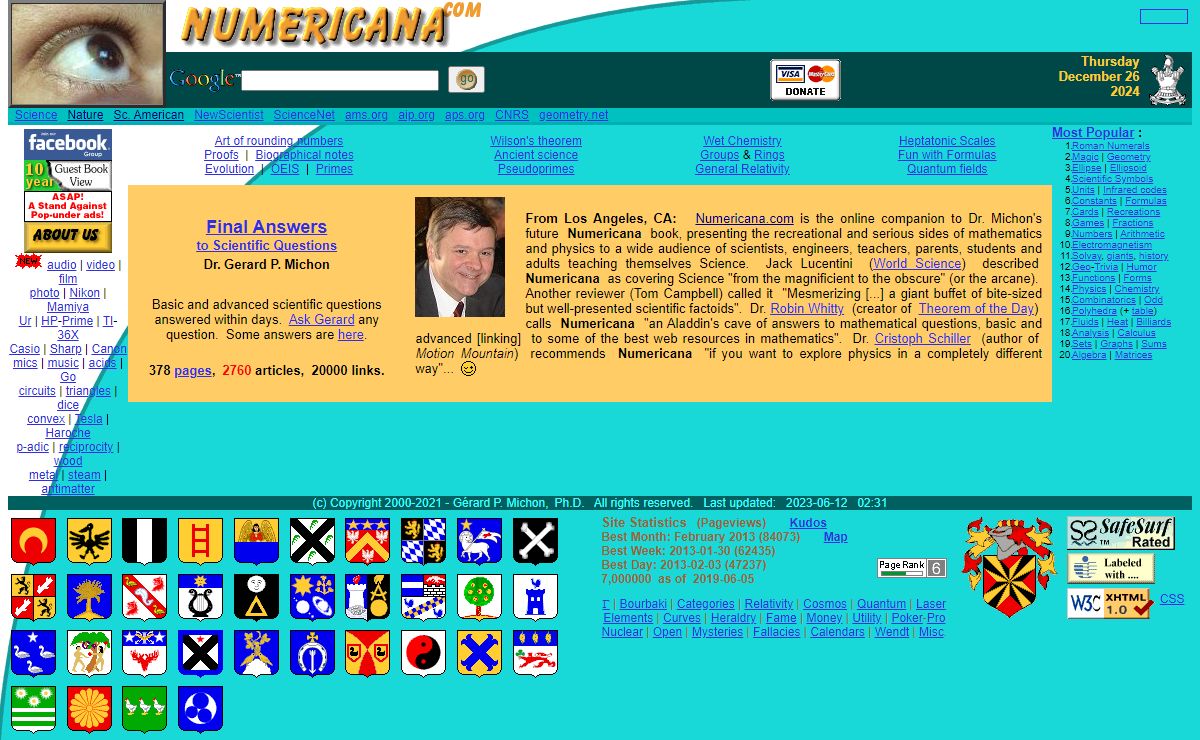 Numericana: Answering Scientific Questions Logically.