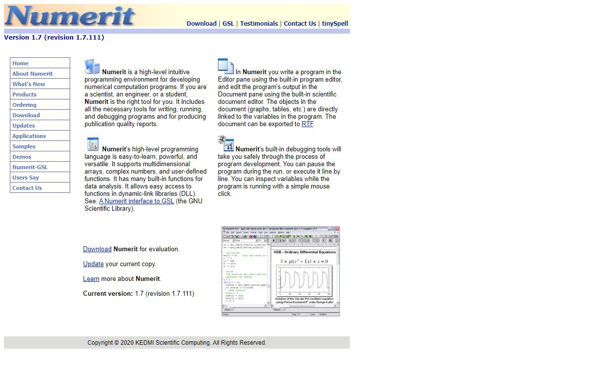 Numerit: Mathematical & Scientific Computing - Numerical Programming
