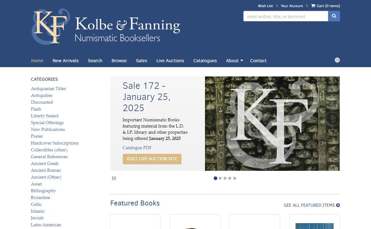 Kolbe & Fanning Numismatic Booksellers