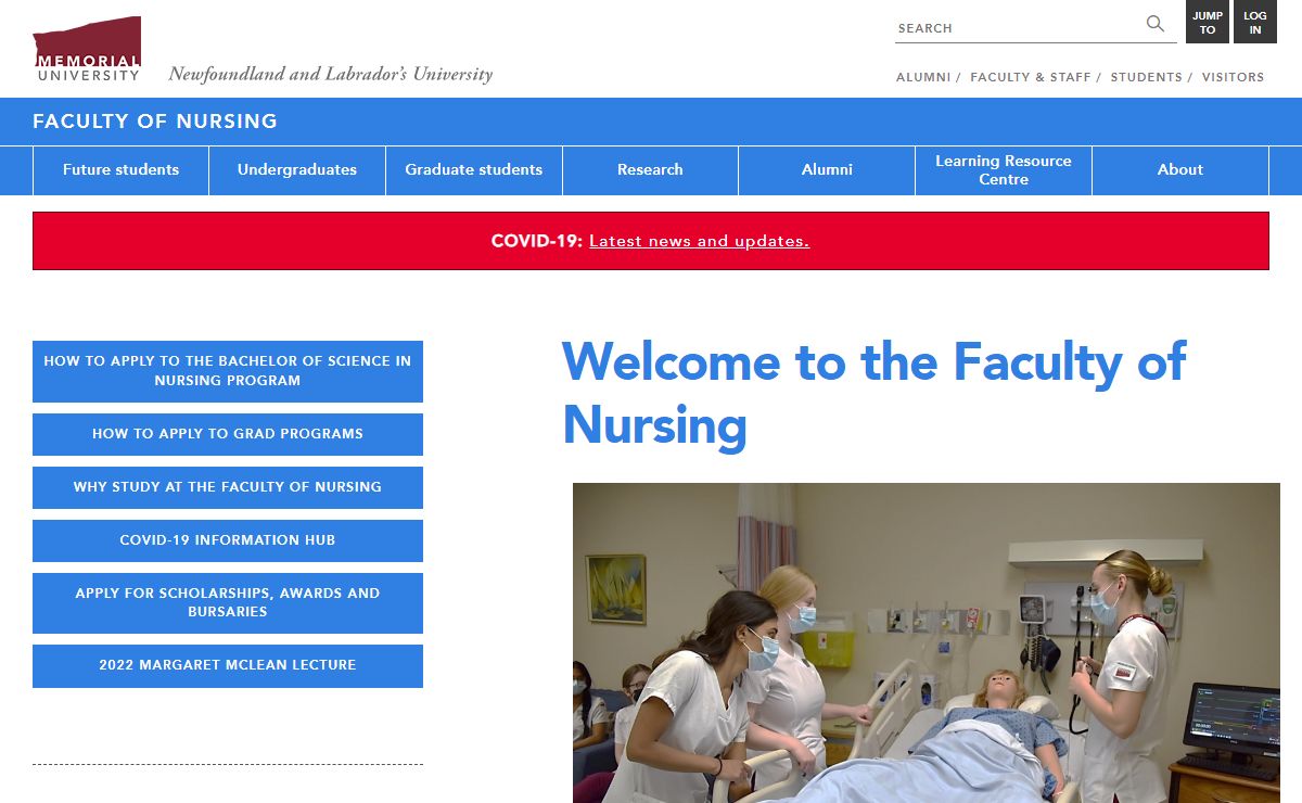Welcome to the Faculty of Nursing | Faculty of Nursing | Memorial University of Newfoundland