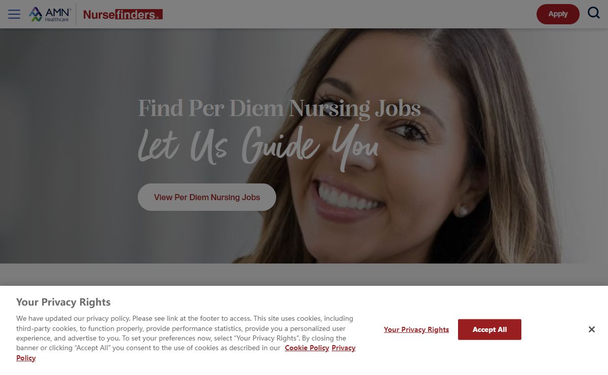 Top Per Diem Nursing and Allied Jobs | Nursefinders