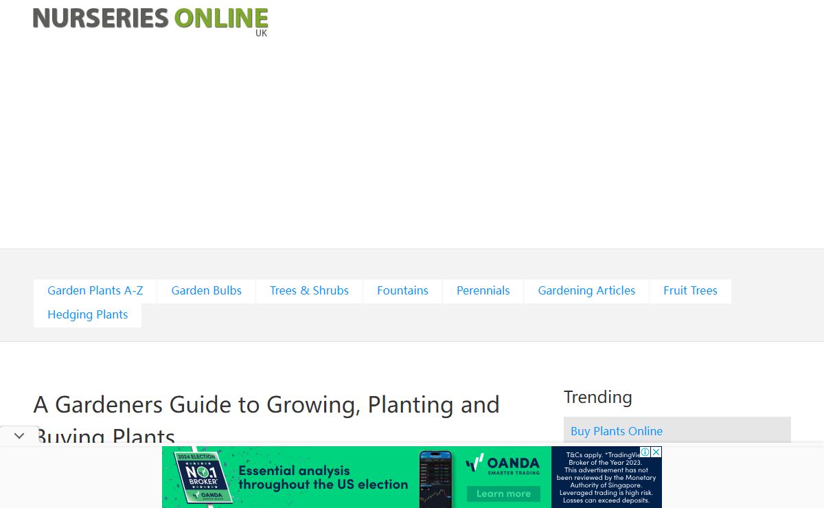 Find and Buy Plants, Your Online Nursery Guide| Nurseries Online UK