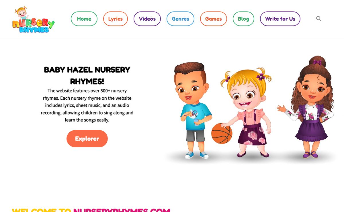 Nursery Rhymes Baby Hazel Games, Lyrics, and Videos
