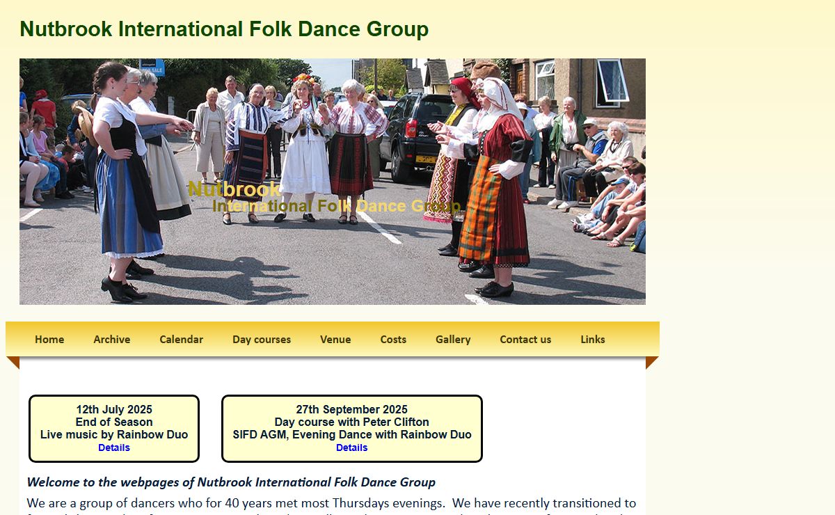 Nutbrook International Folk Dance Group