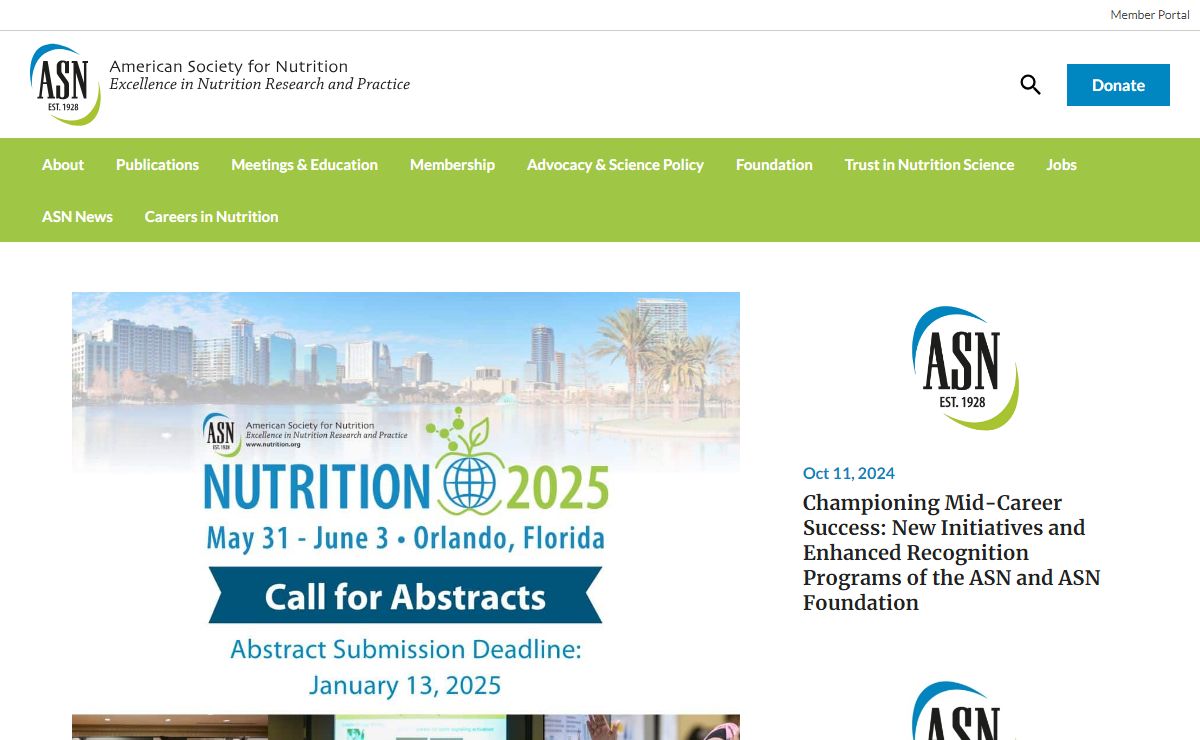 American Society for Nutrition - Nutrition Research & Practice