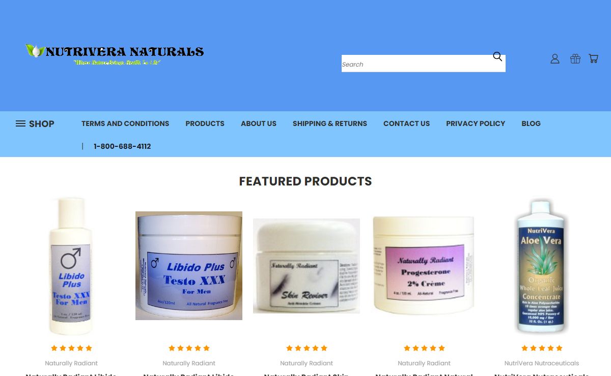 Testosterone Cream and Supplements For Sale | NutriVera Naturals