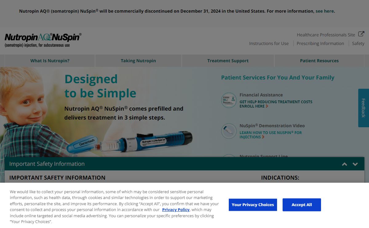 HGH Injections | Nutropin AQ® (somatropin) injection, for subcutaneous use