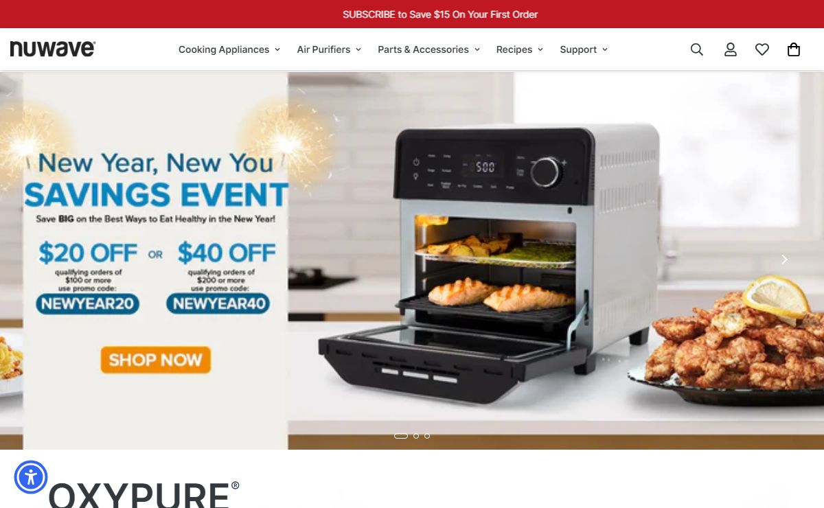 Nuwave® | Air Purifier, Air Fryer, Indoor Grill, Oven and More