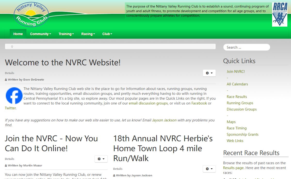 Nittany Valley Running Club!