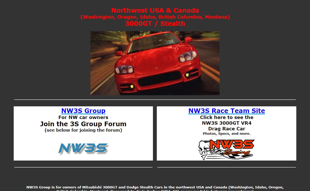 NW3S 3000GT and Stealth Car Club