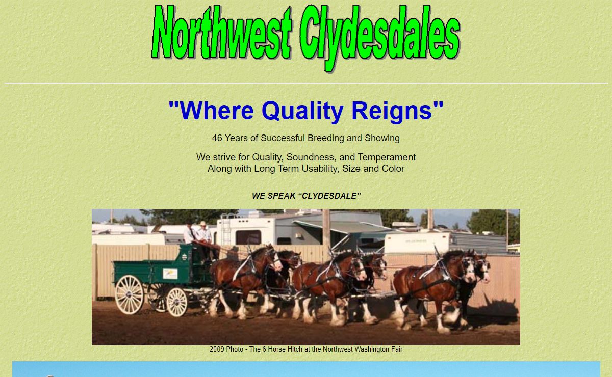 Northwest Clydesdales - Quality Draft Horses