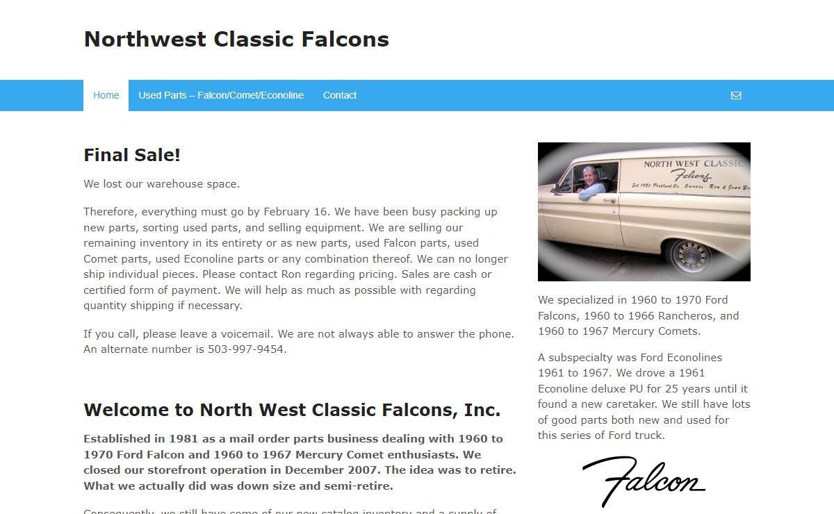 Northwest Classic Falcons