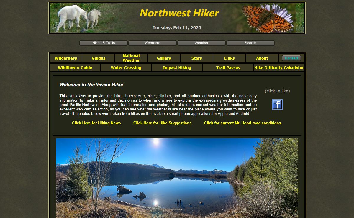 Northwest Hiker presents Hiking in Oregon, Washington, Idaho, and Montana
