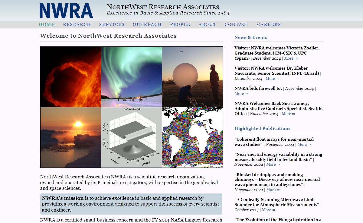 NWRA — Welcome to NorthWest Research Associates