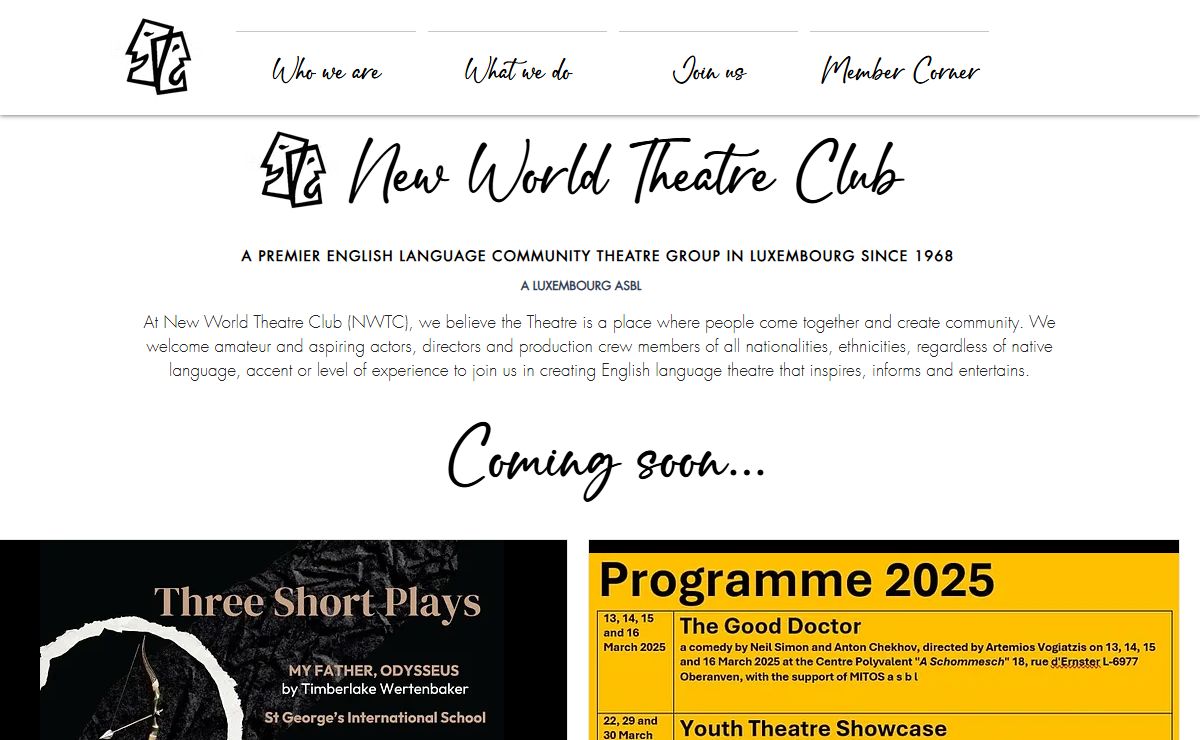 NewWorldTheatreClub | Luxembourg | Anglophone English Theatre