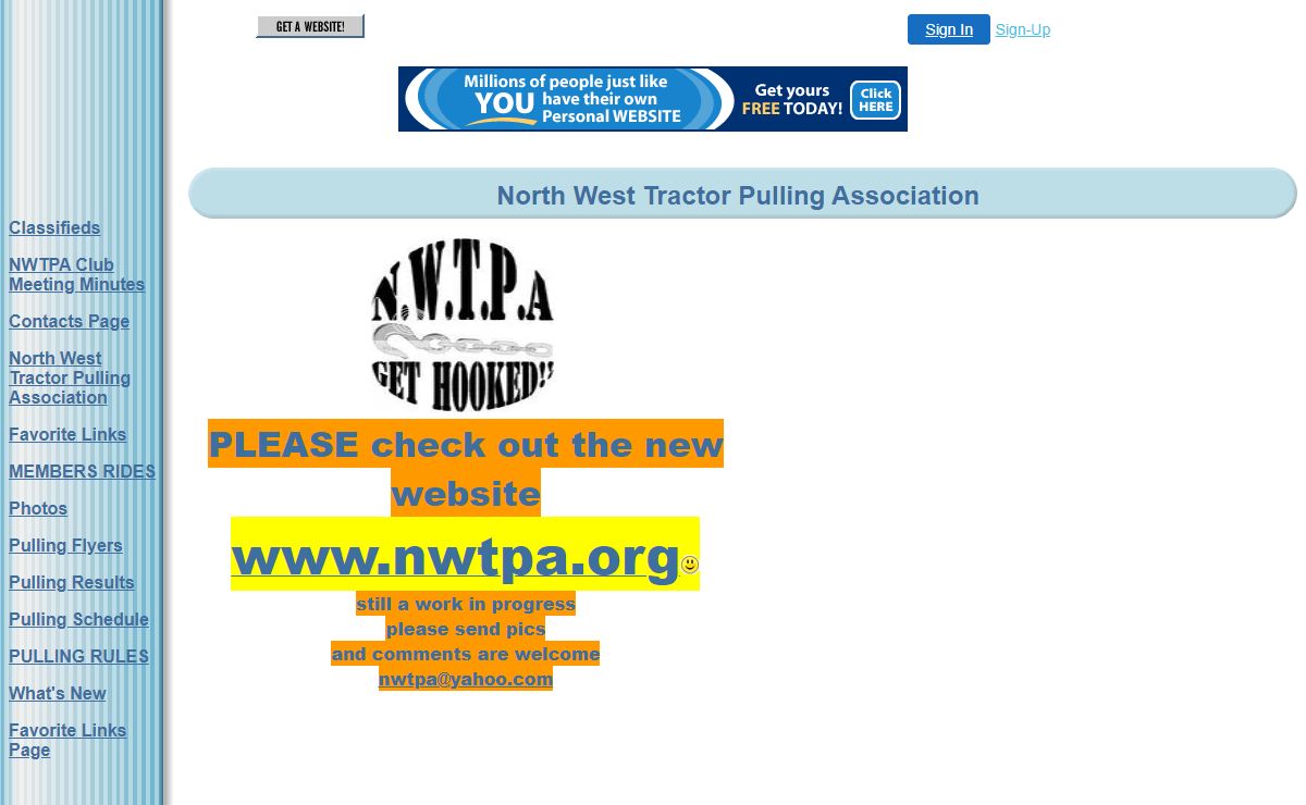 North West Tractor Pulling Association