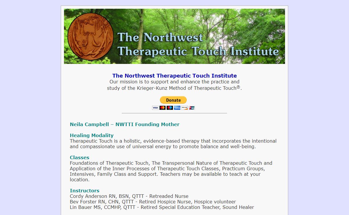 The Northwest Therapeutic Touch Institute