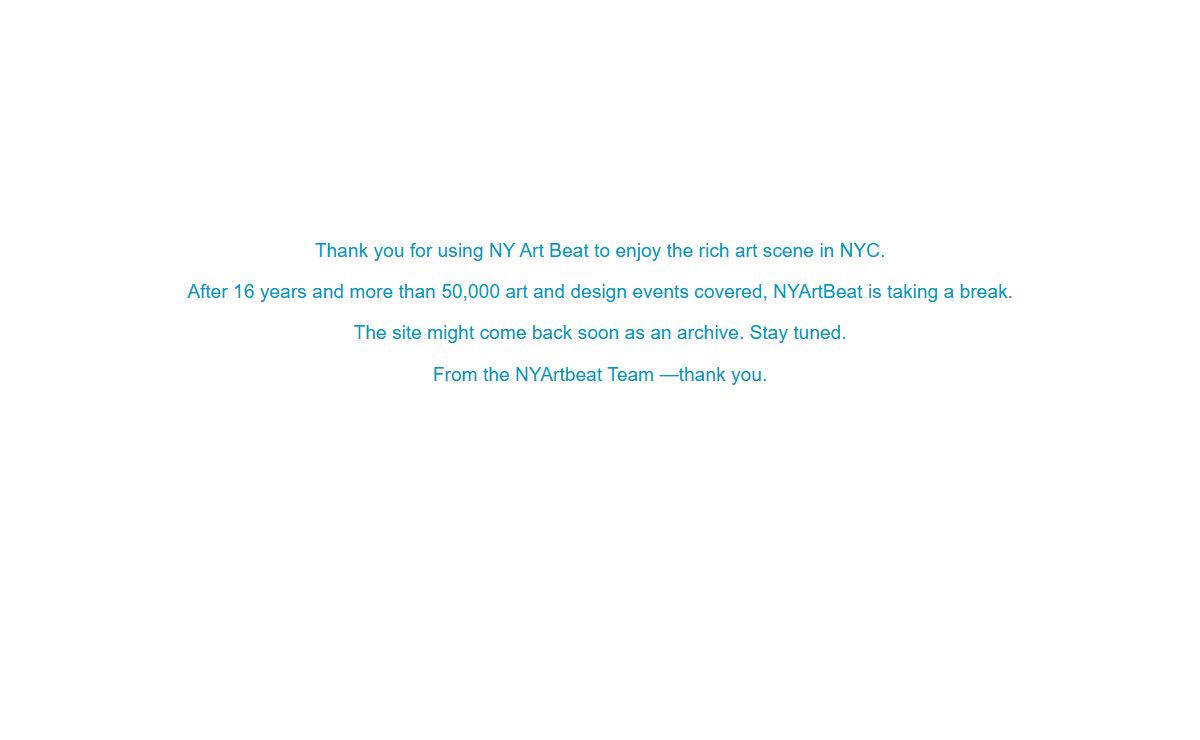 NY Art Beat - Thank you