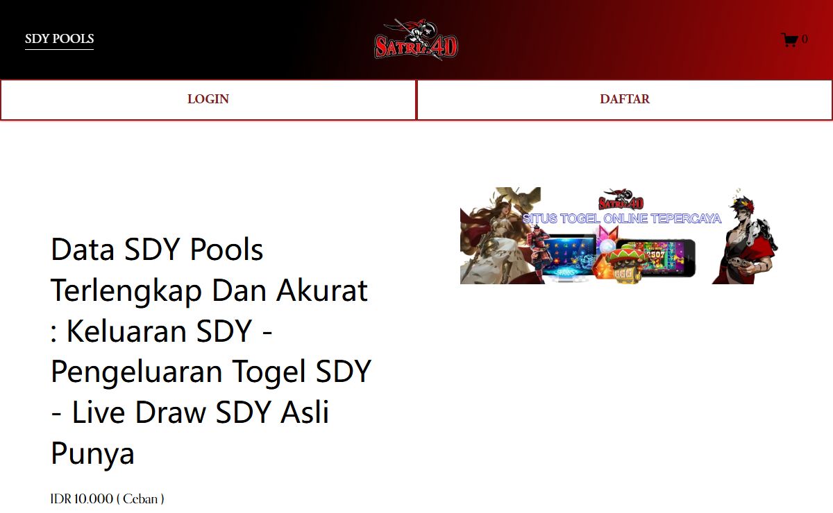 Data SDY Pools Terlengkap Dan Akurat : Keluaran SDY - Pengeluaran Togel SDY - Live Draw SDY Asli Punya