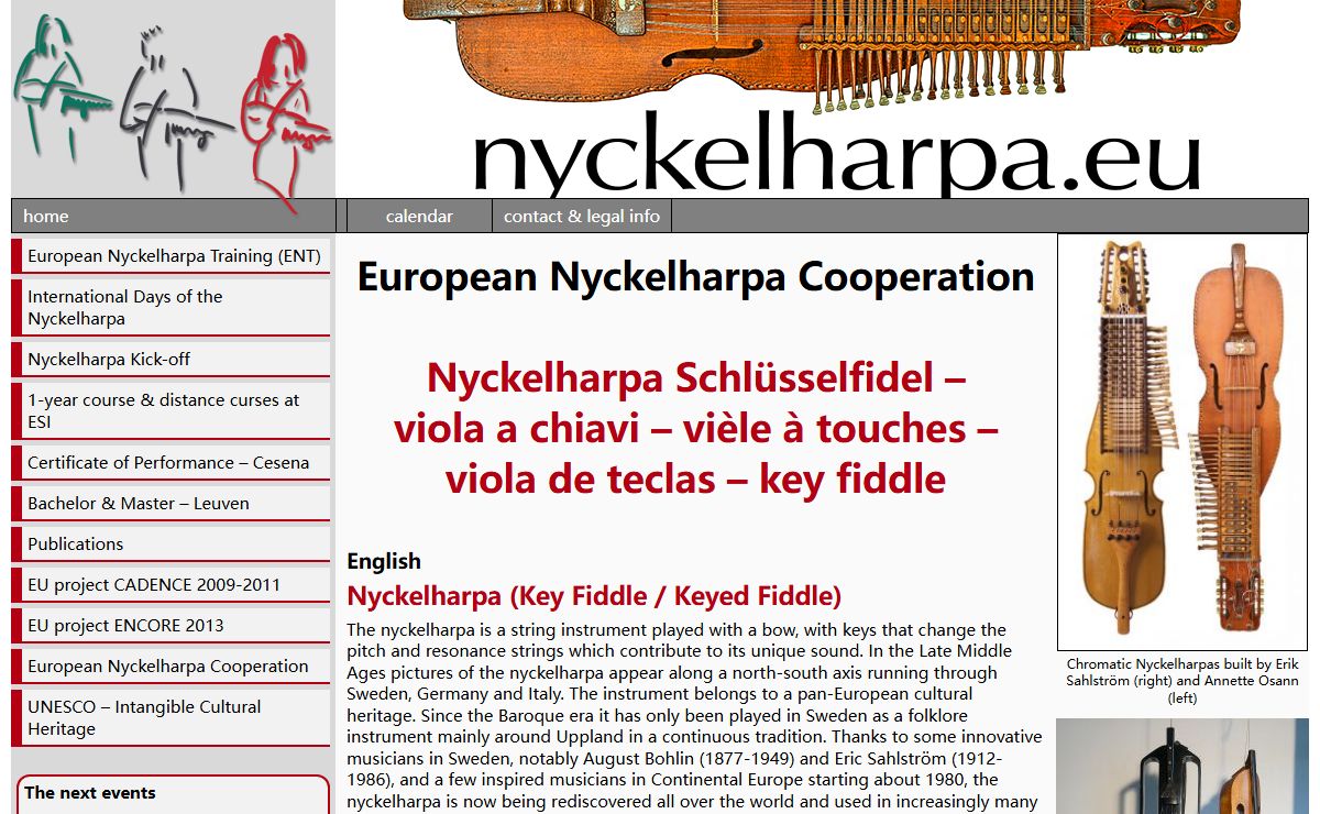 Nyckelharpa in Europe - The European Nyckelharpa Cooperation