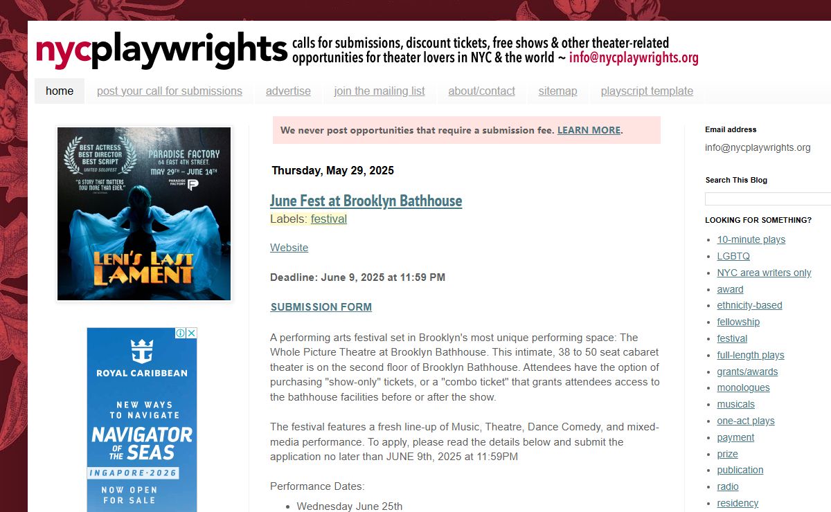 NYCPLAYWRIGHTS