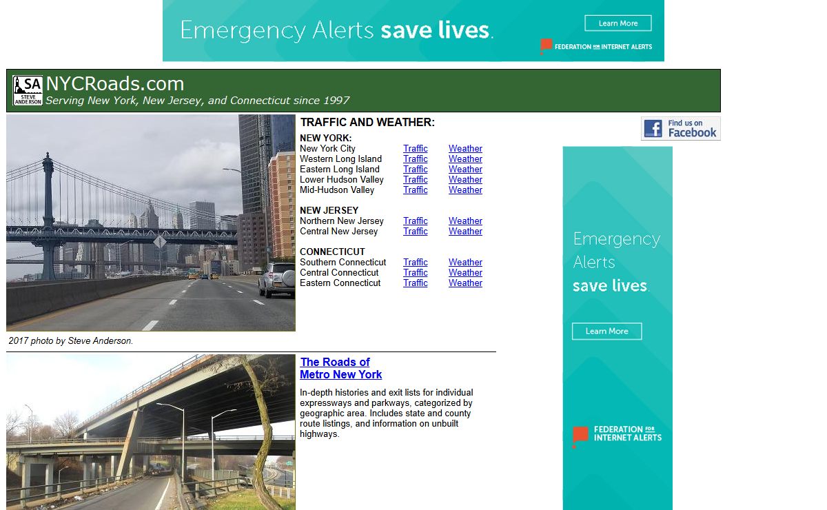NYCRoads: Highways, Bridges, and Tunnels in Metro New York (NY-NJ-CT)