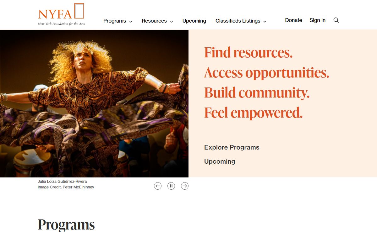 New York Foundation for the Arts | Official Site