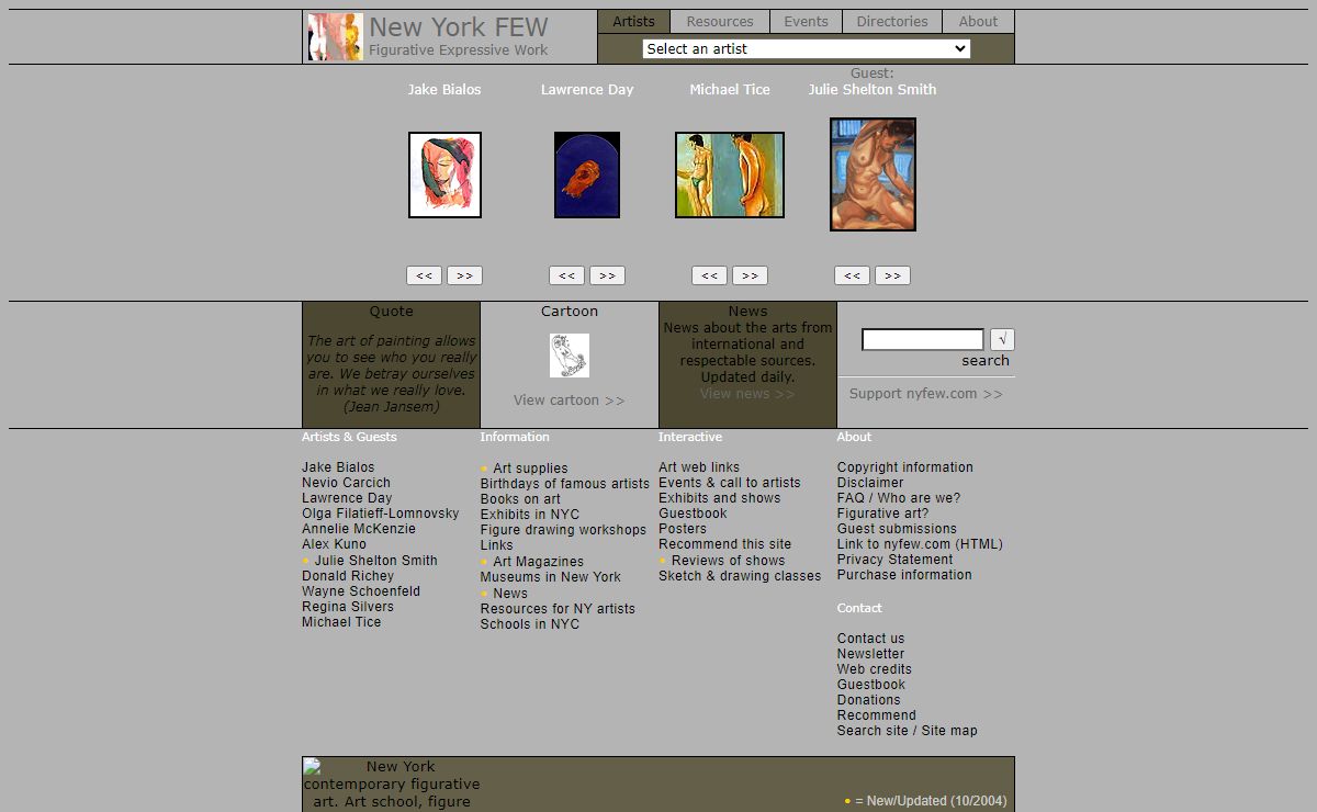 Contemporary New York figurative art (homepage)