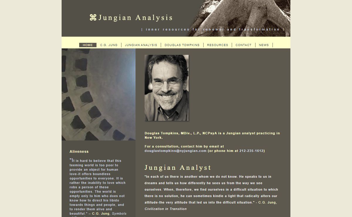 Jungian Analyst &Therapist | Jungian Psychotherapy NYC : Douglas Tompkins