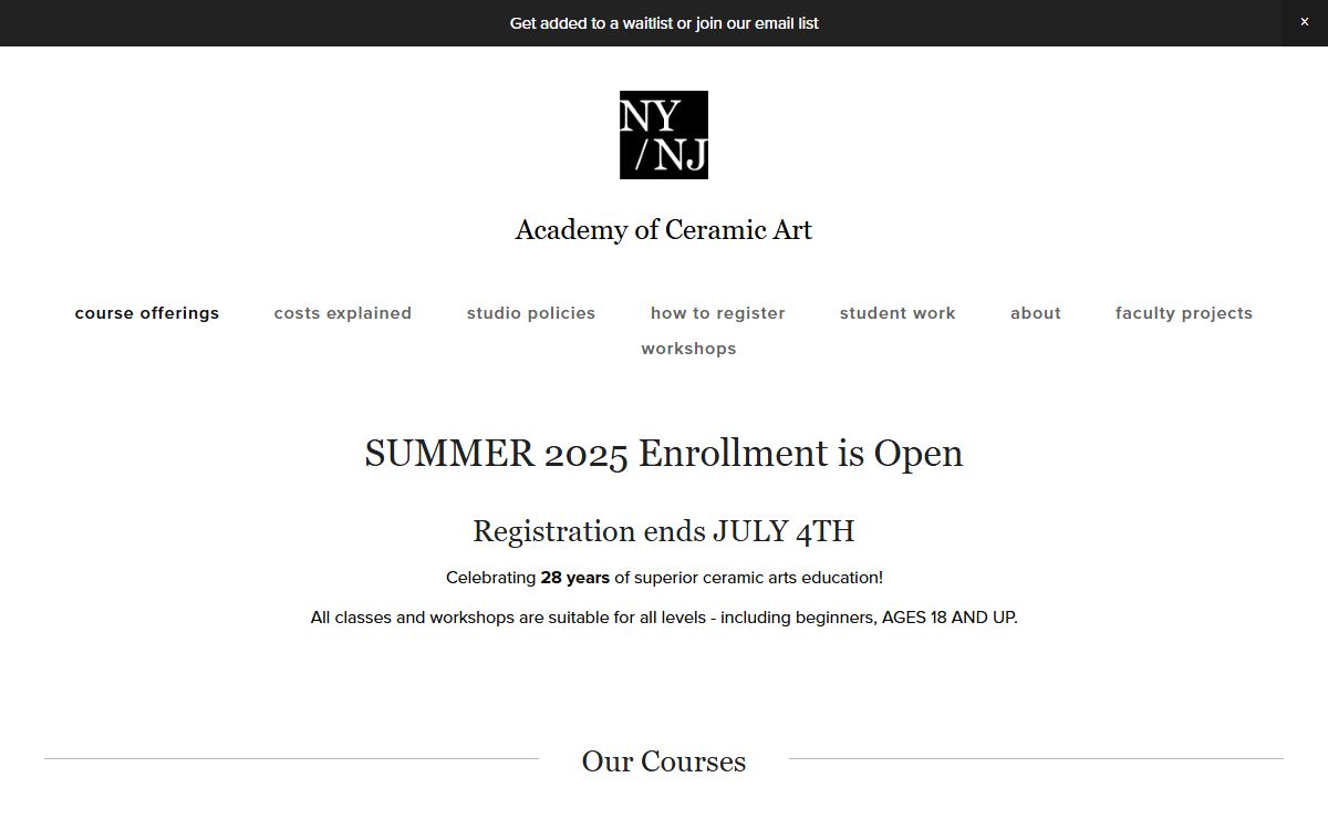 New York New Jersey Academy of Ceramic Art
