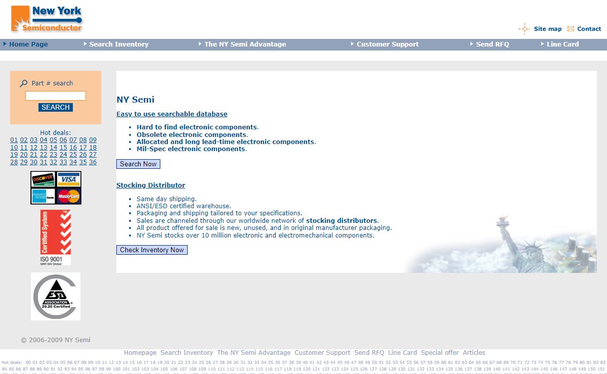 NY Semi - Electronic component sourcing & solution specialist.