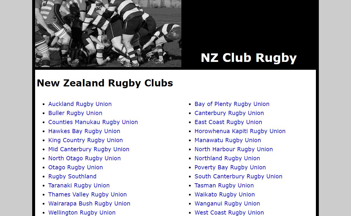 New Zealand Club Rugby