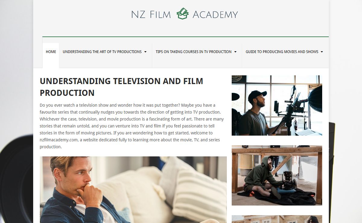 Understanding Television and Film Production - nzfilmacademy.com