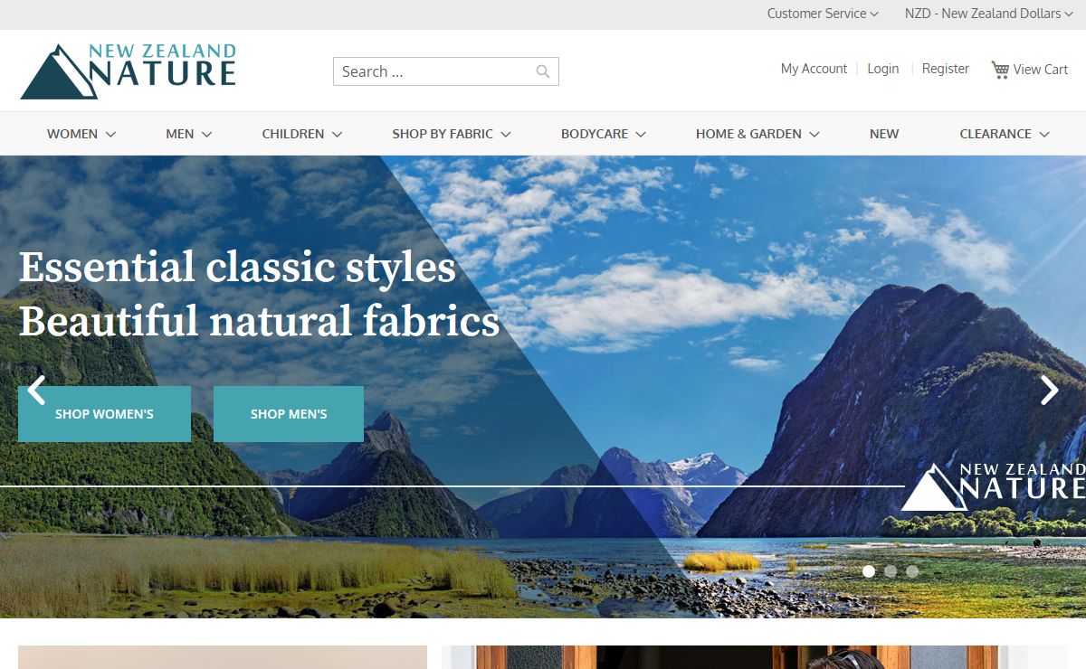 Natural Fibre Clothing & NZ Homewares - New Zealand Nature