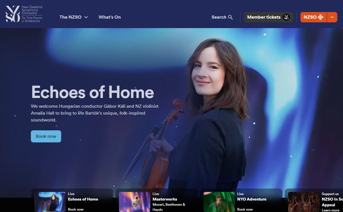 Experience live classical music | New Zealand Symphony Orchestra | NZSO